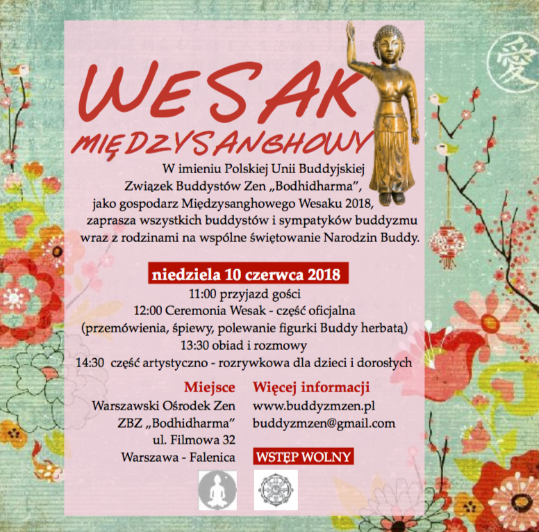 Wesak Międzysanghowy - plakat